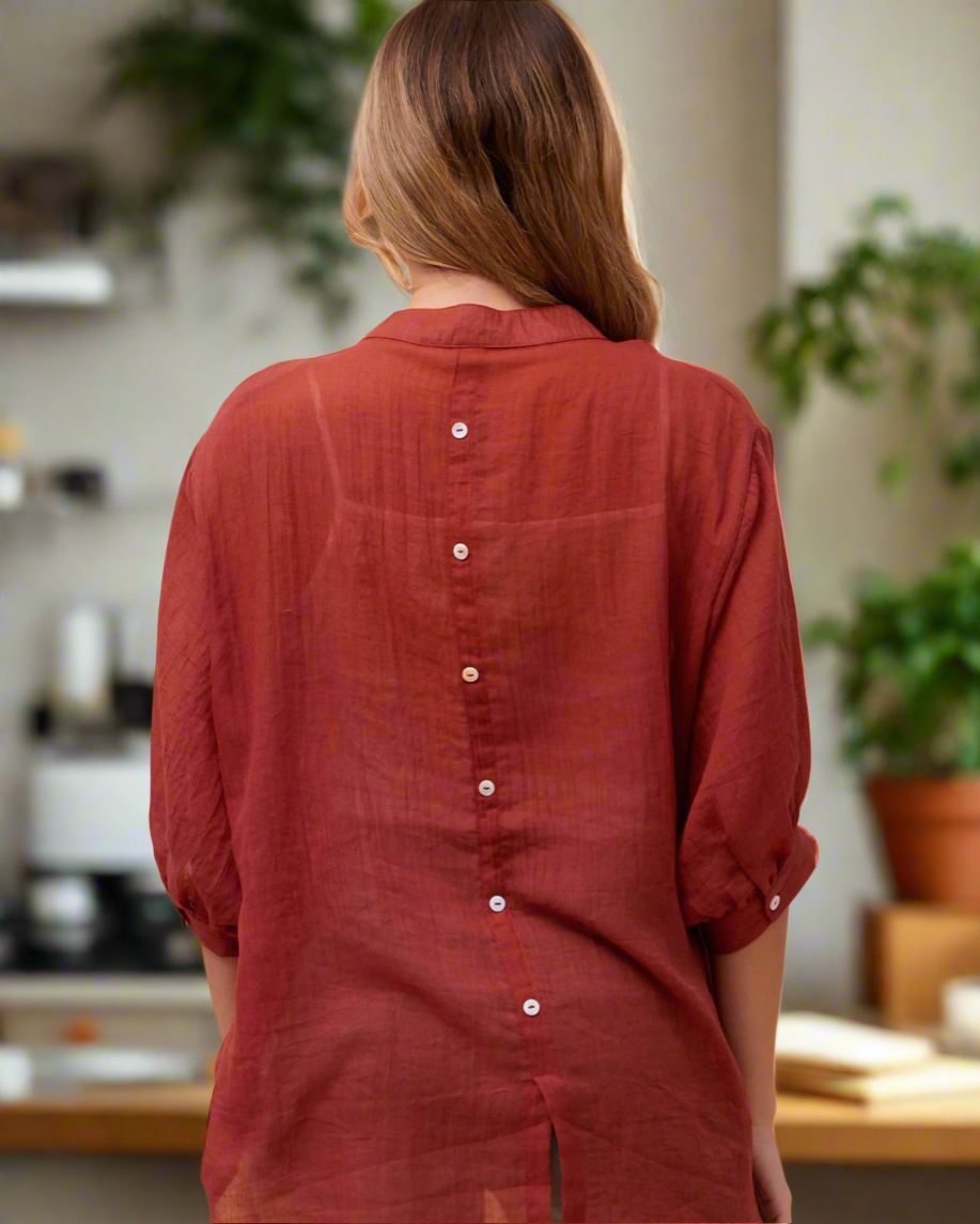 Rusty Button Front Shirt