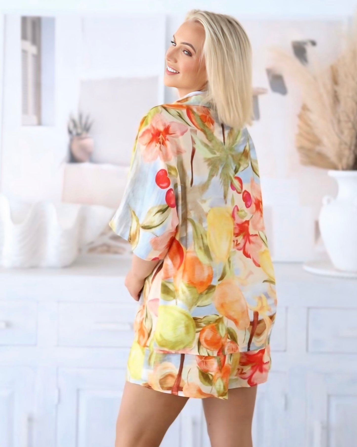 Zara Tropical Print Short Set