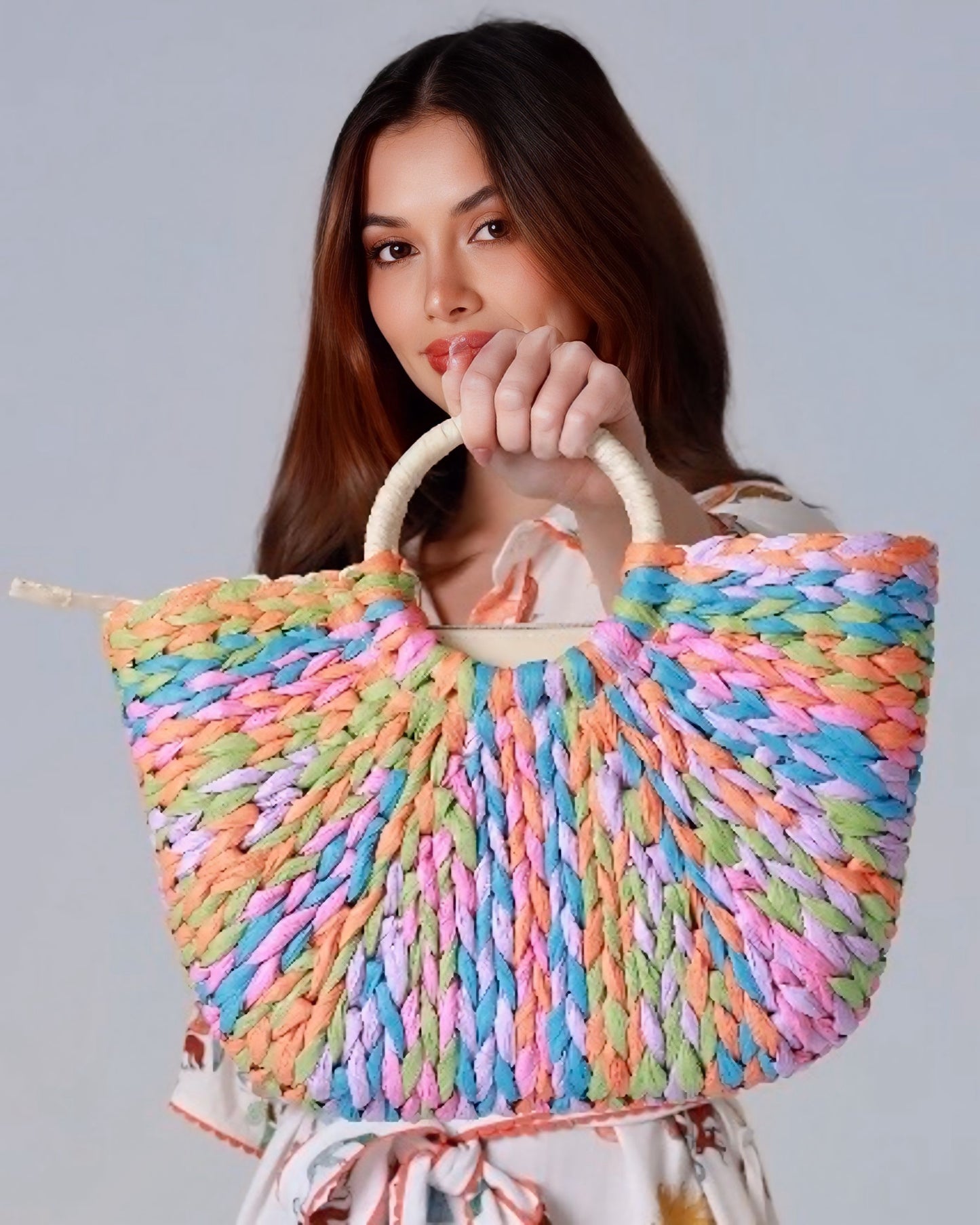 Bags - Woven Short Handle Bag
