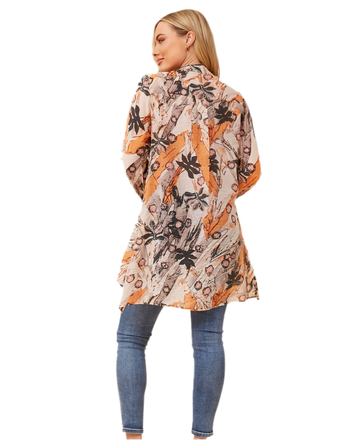 Georgia Long Button Front Shirt