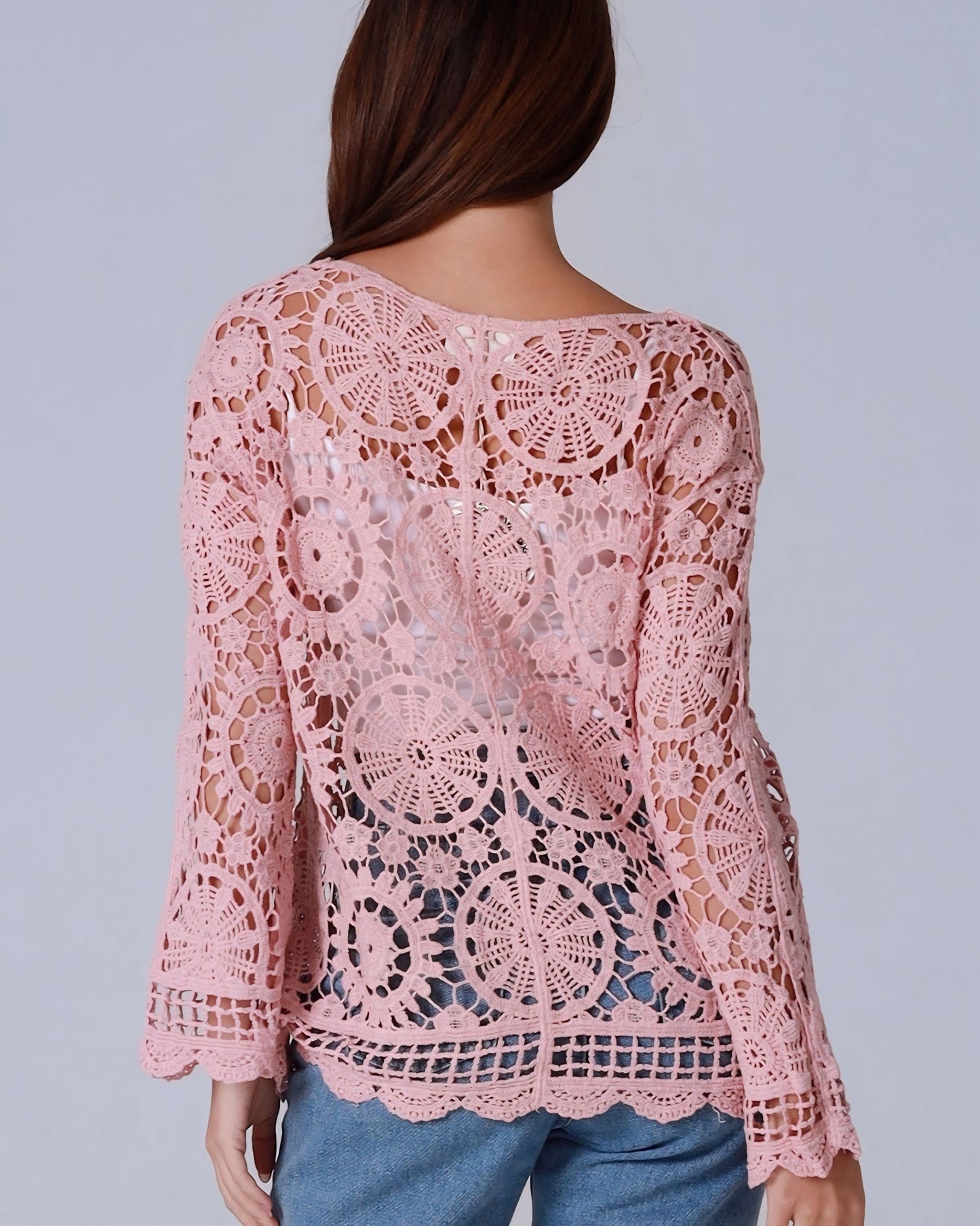 Jess Tye Front Crochet Cardigan