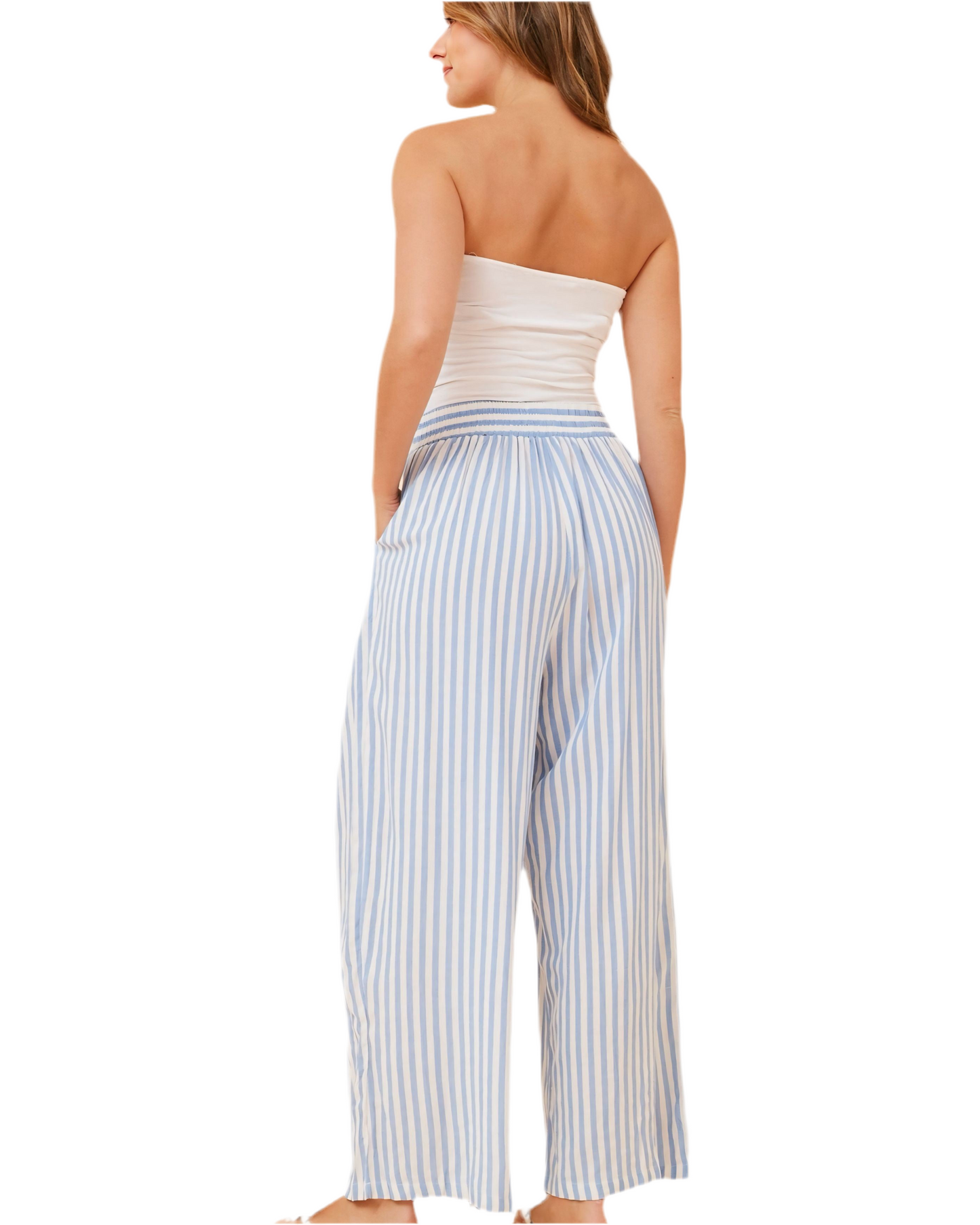 Silvia Pull On Wide Leg Pants