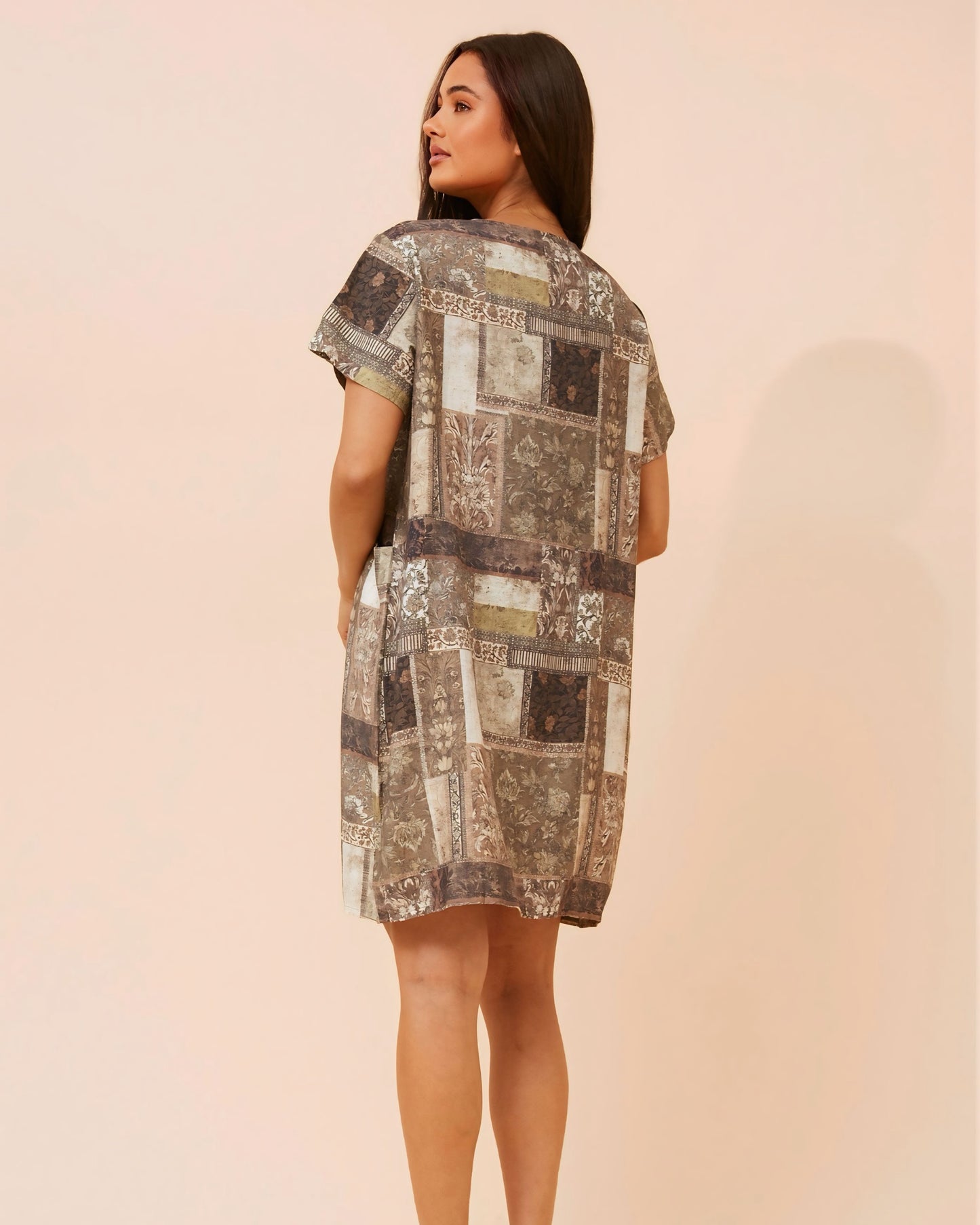 Debra Self Print Mini Dress