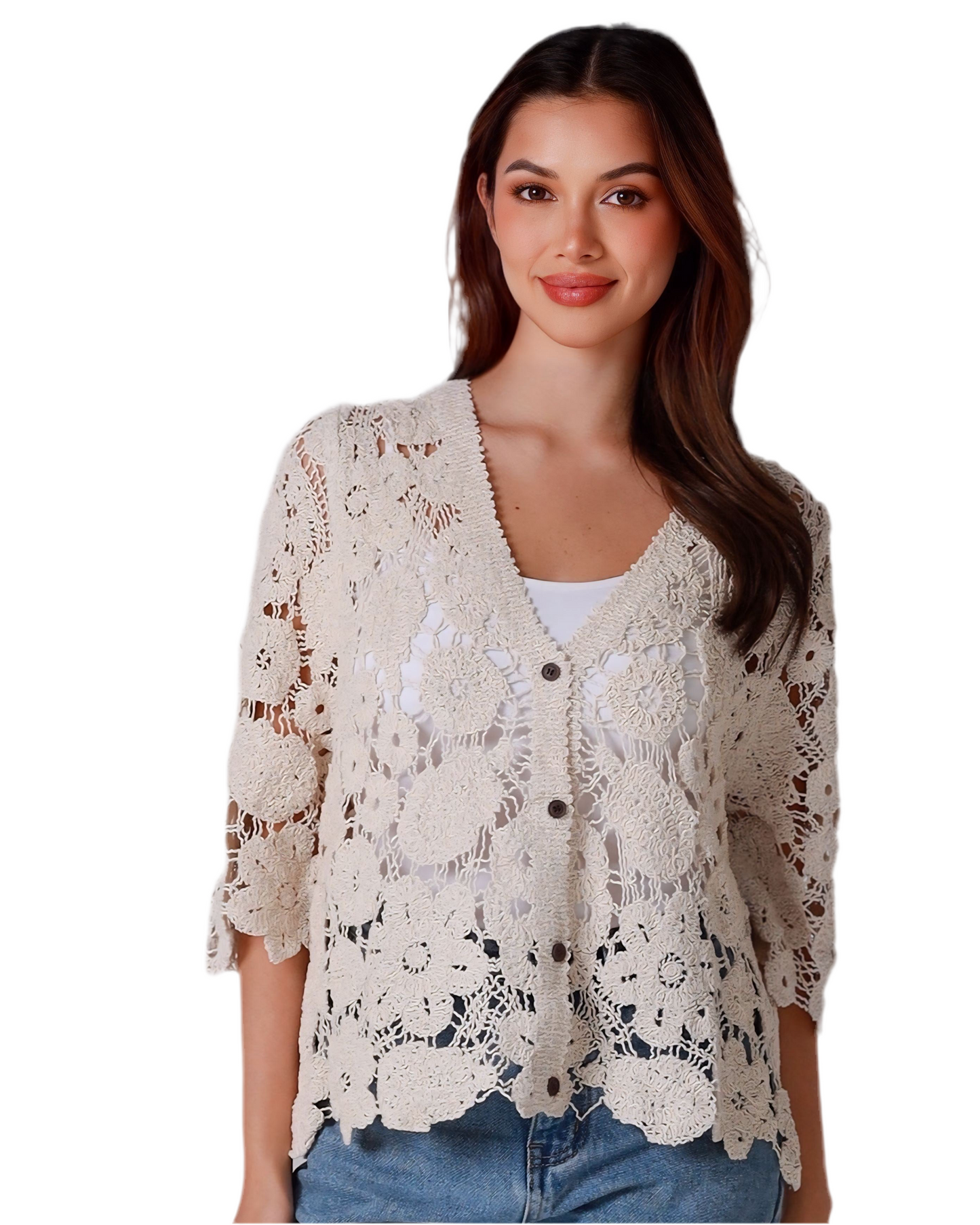 Norma Crochet Cardigan
