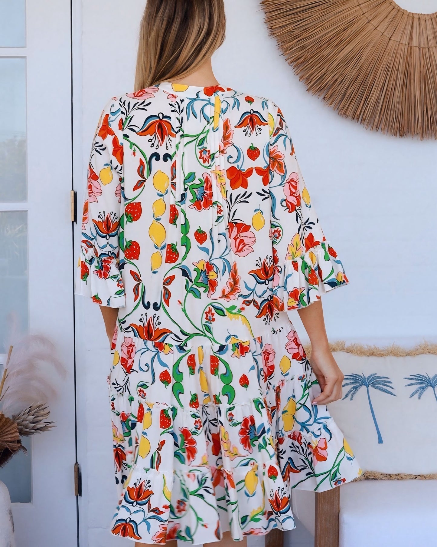 Clare V Neck Mini Dress