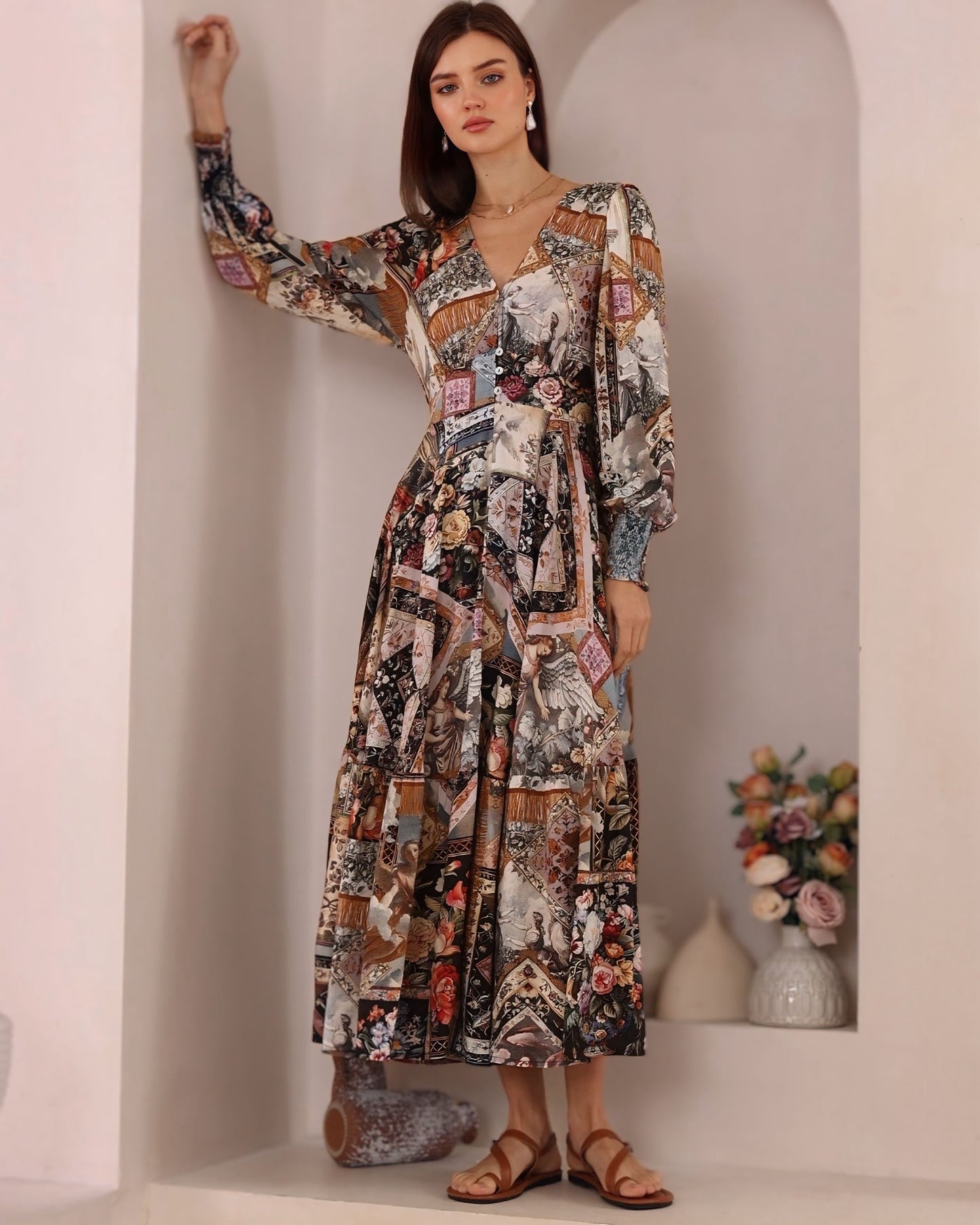 Peta Maxi Flower Dress