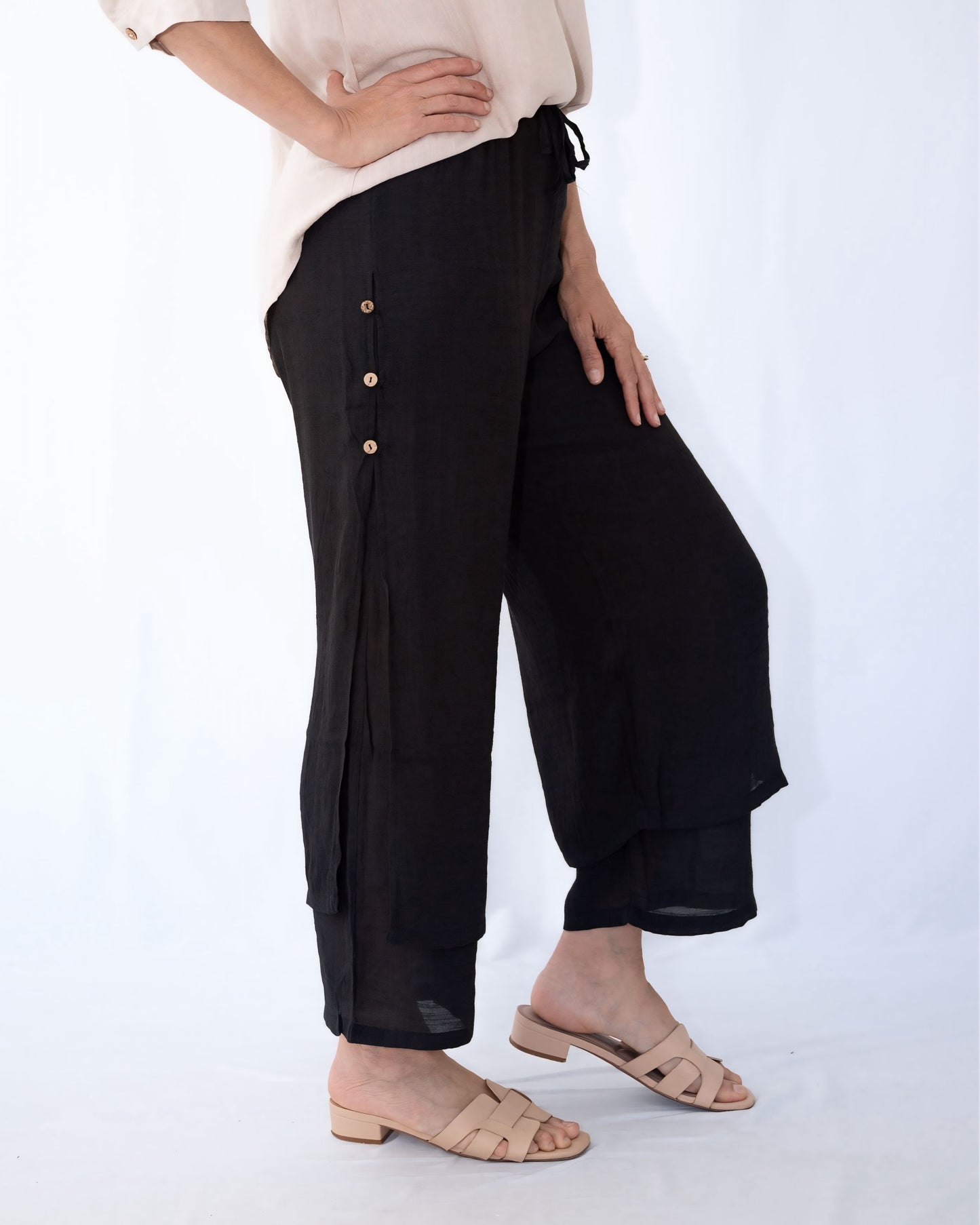 Sasha Elastic Waist Pants