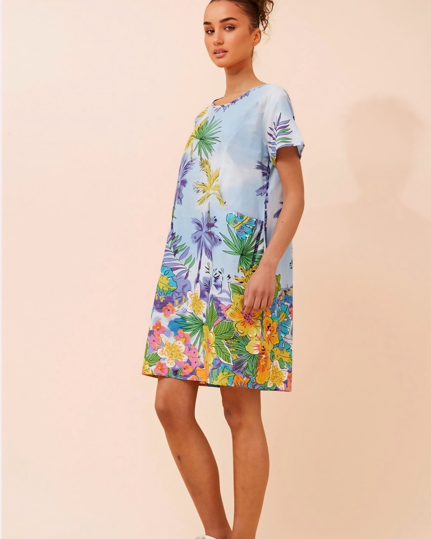 Padma Palm Tree Print Dress