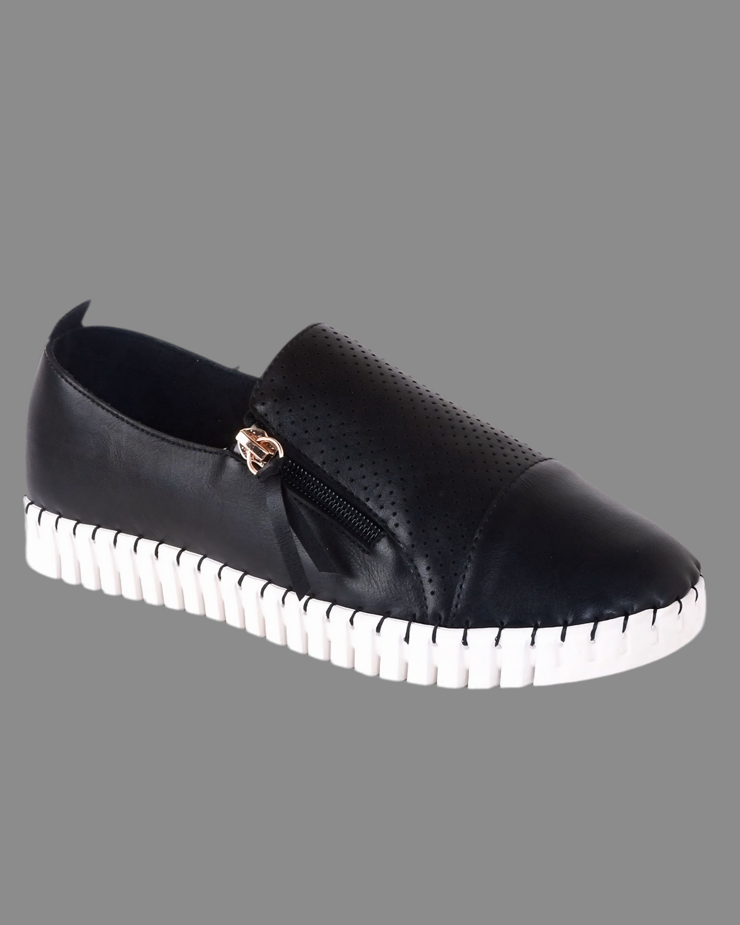 Side Zipper Soft Comfy Shoes