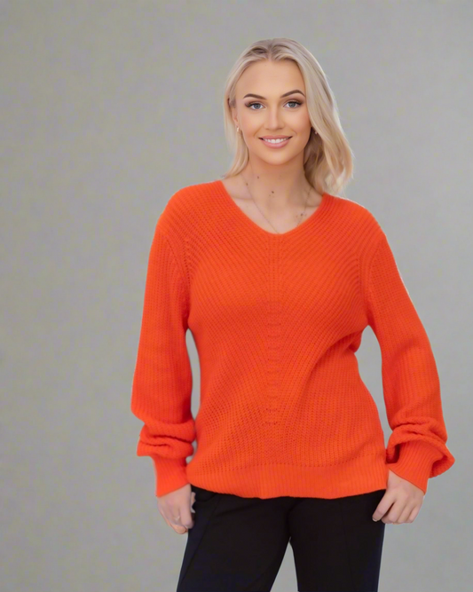 Sarah V Neck Knit Jumper