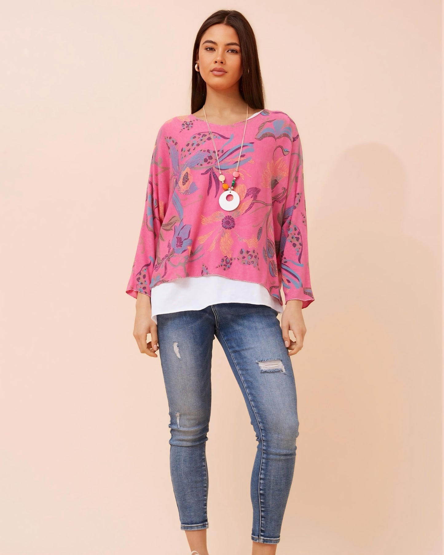 Charlie Long Sleeve Layered Top