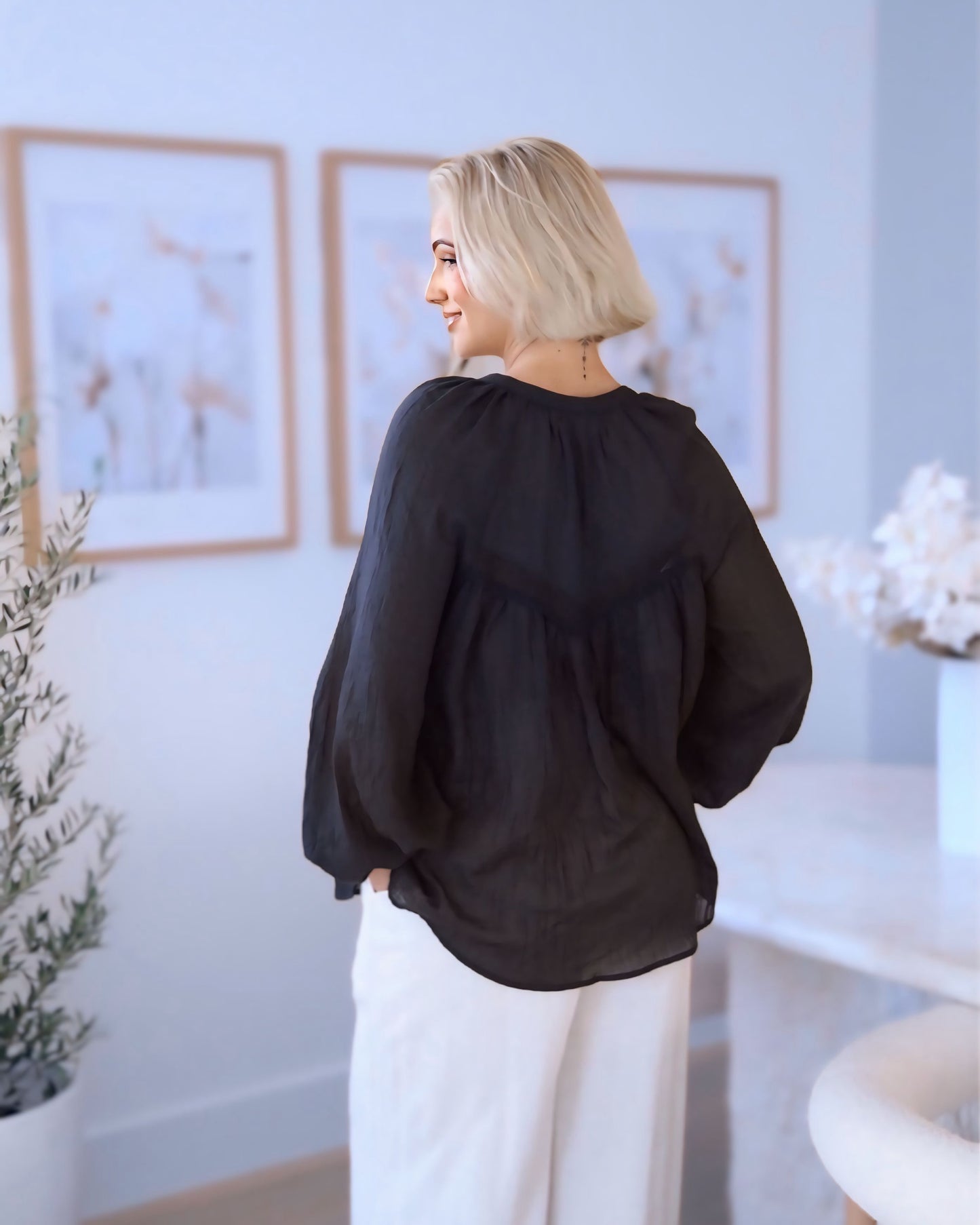 Silvia Boho Cotton Top