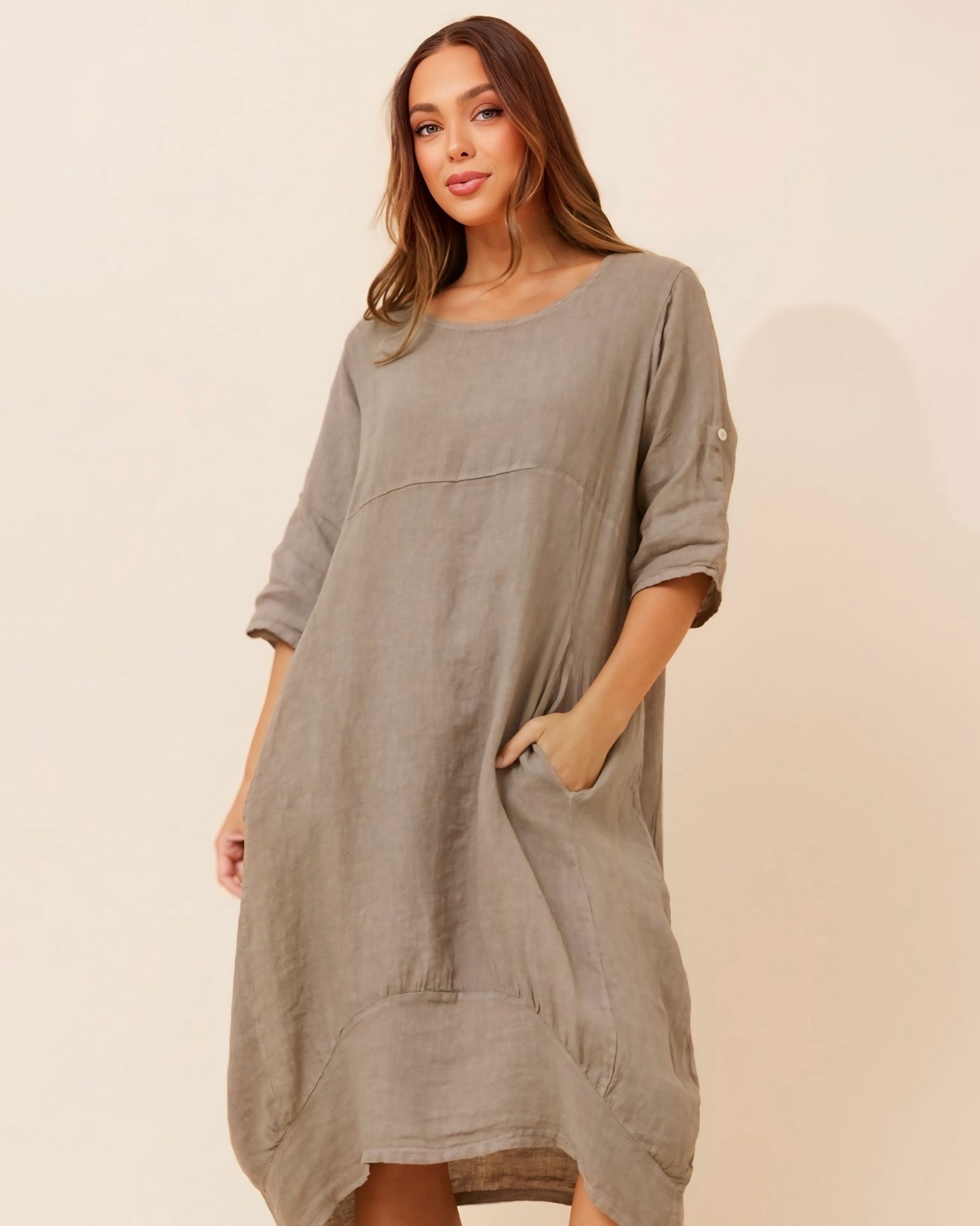 Denise Linen Dress