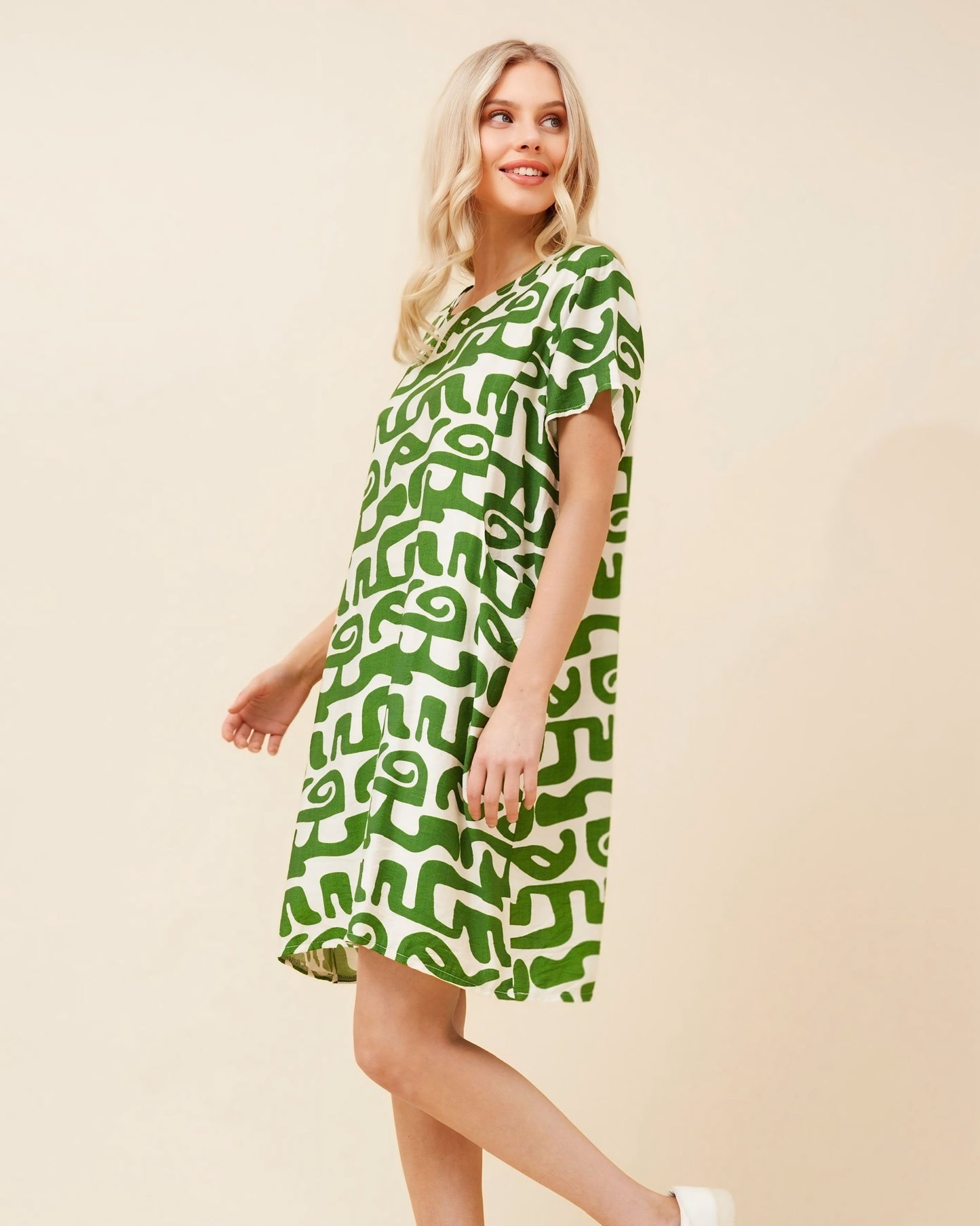 Georgia Self Print Dress