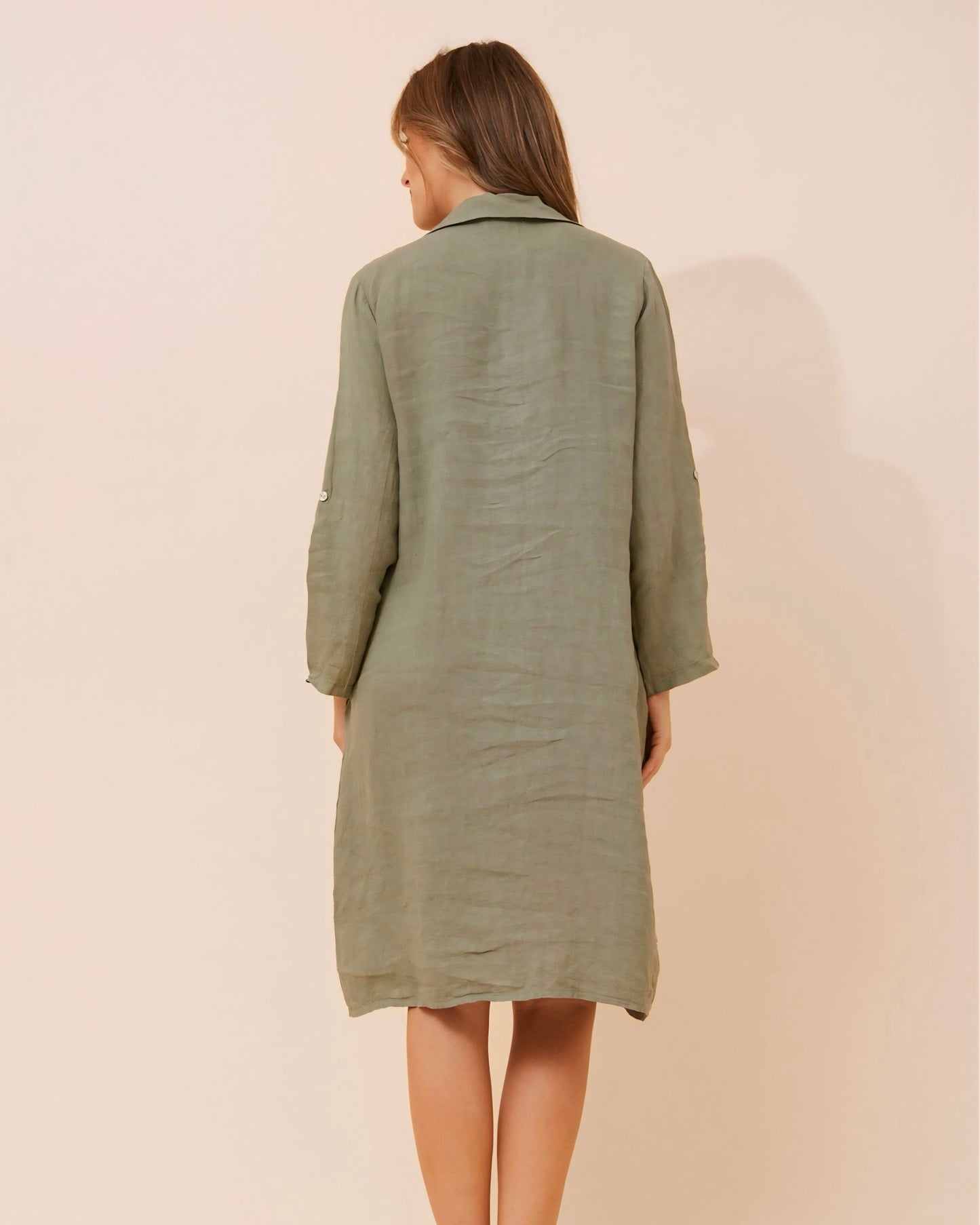 Regina Linen Shirt Dress