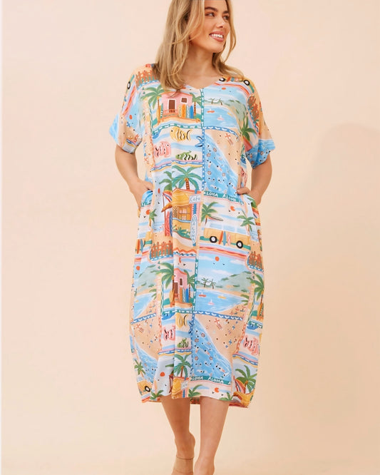 Mel Printed Mini Dress