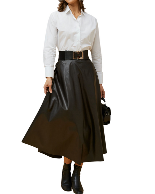 Seda Long Elastic Waisted Skirt