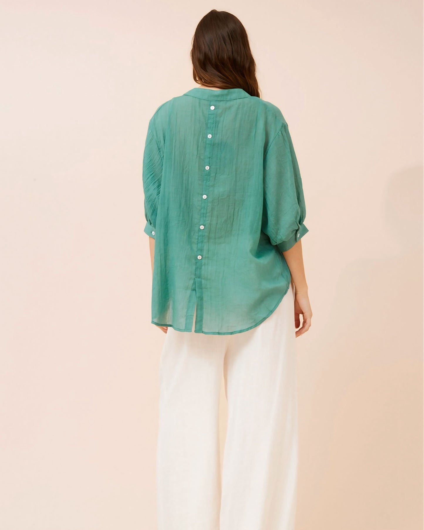 Ashly Button Front and Back Shirt