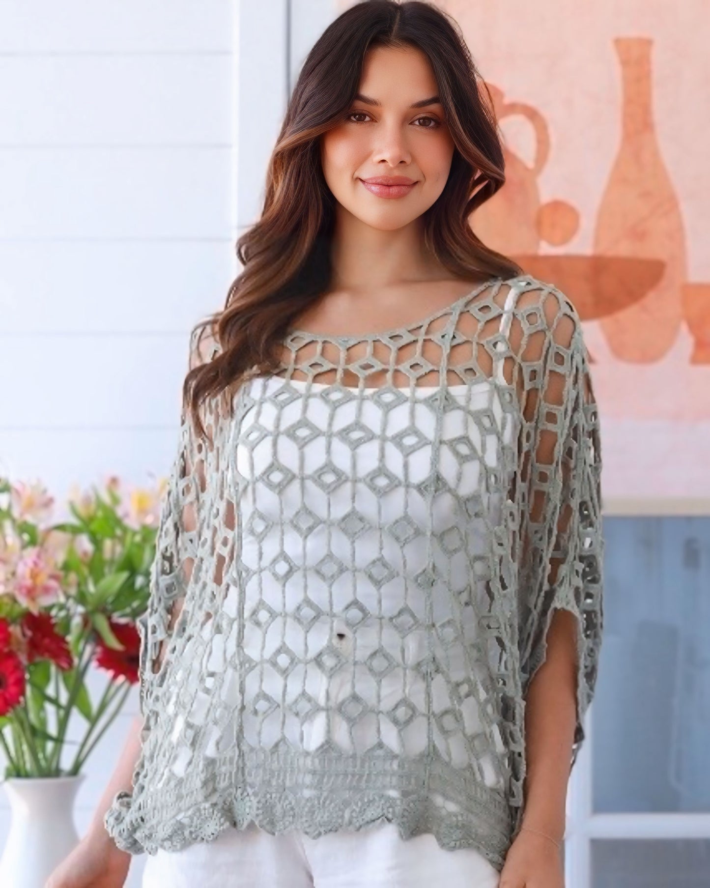 Kelly Crochet Cotton Top
