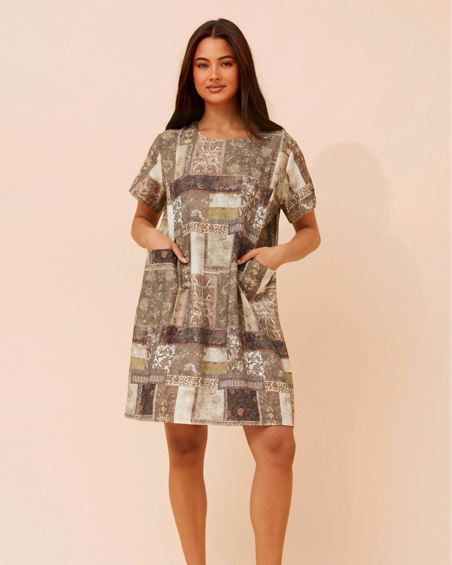 Debra Self Print Mini Dress