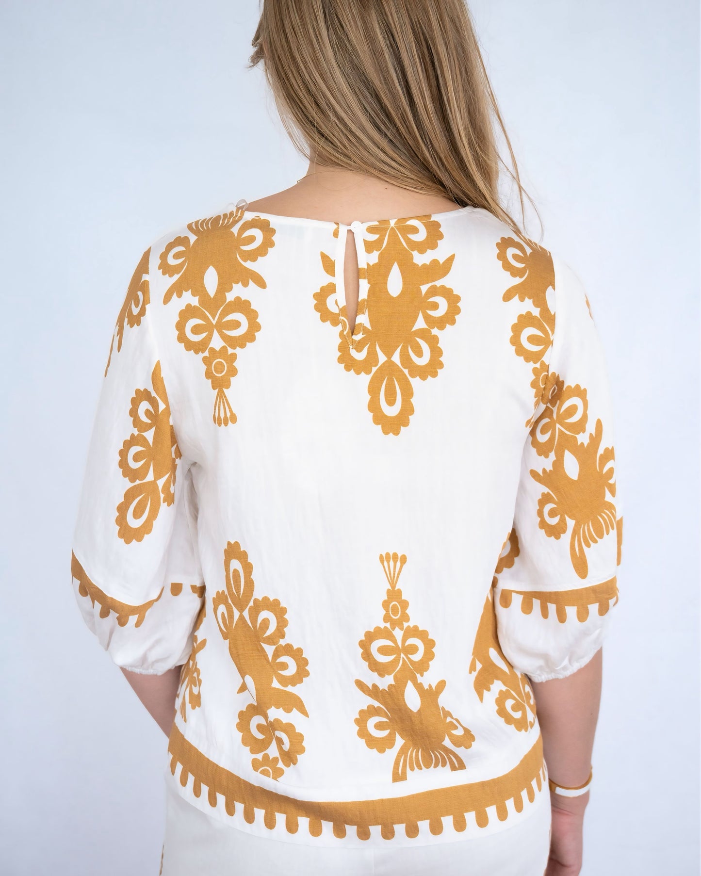 Shelly Self Print Blouse