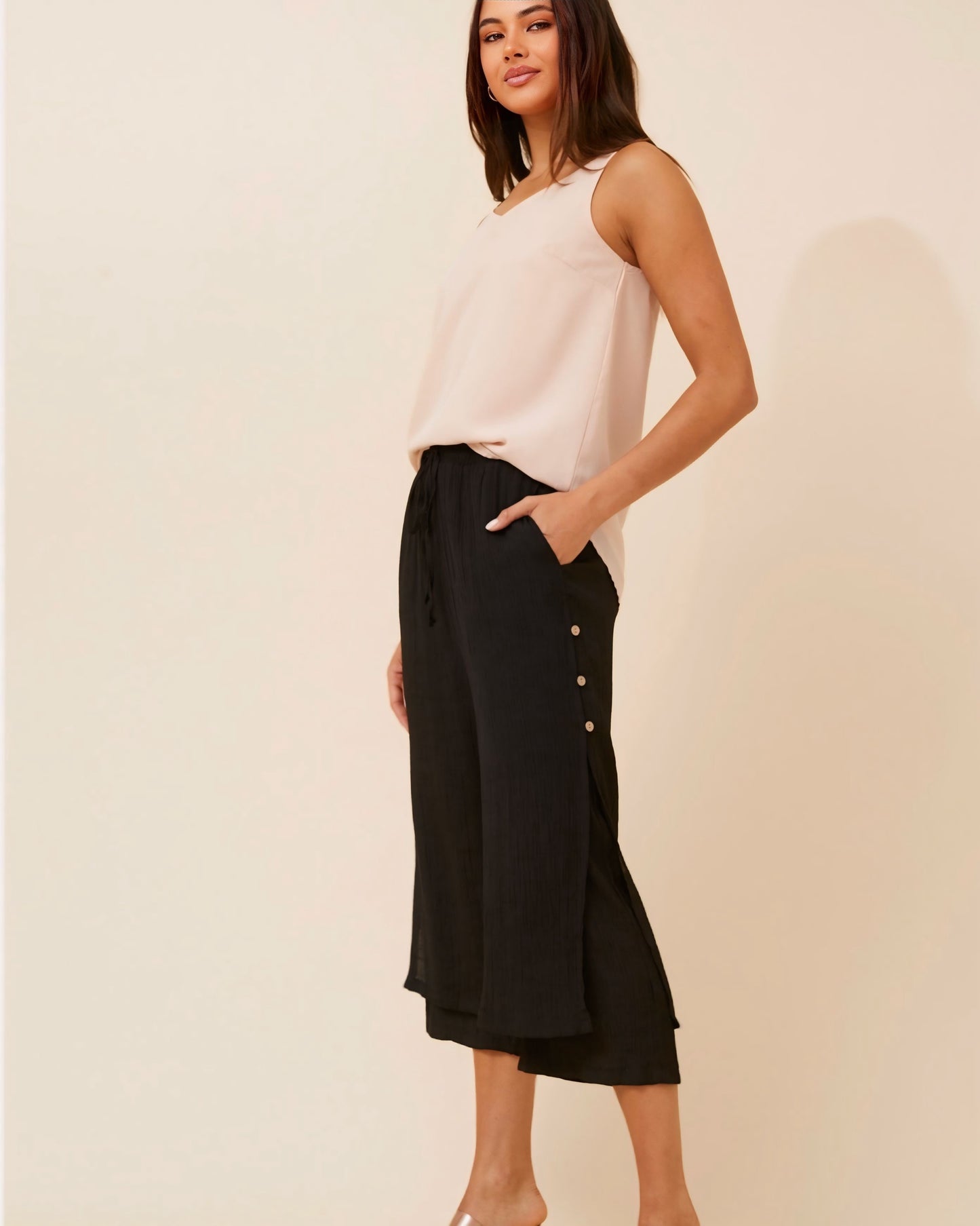 Sasha Elastic Waist Pants