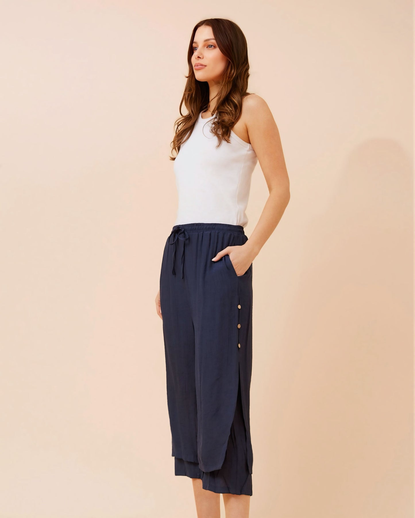 Trisha Elastic Waist Pants