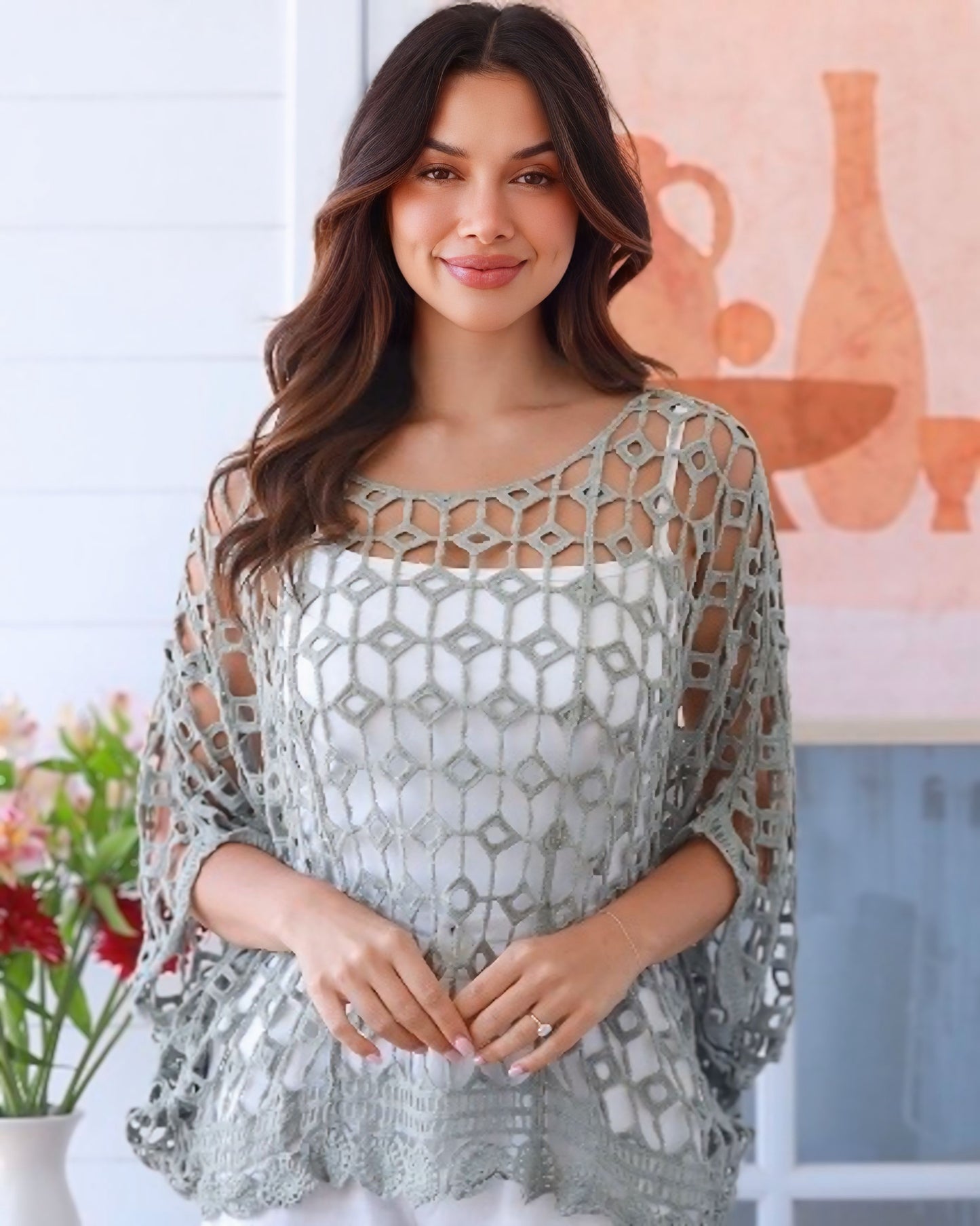 Kelly Crochet Cotton Top