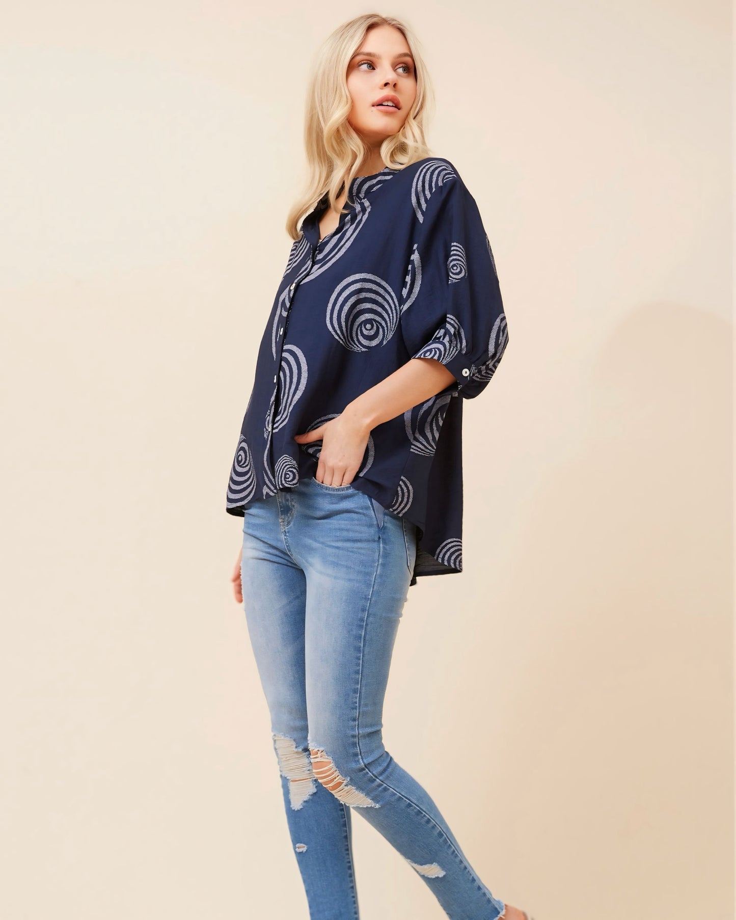 Clare Button Front Shirt