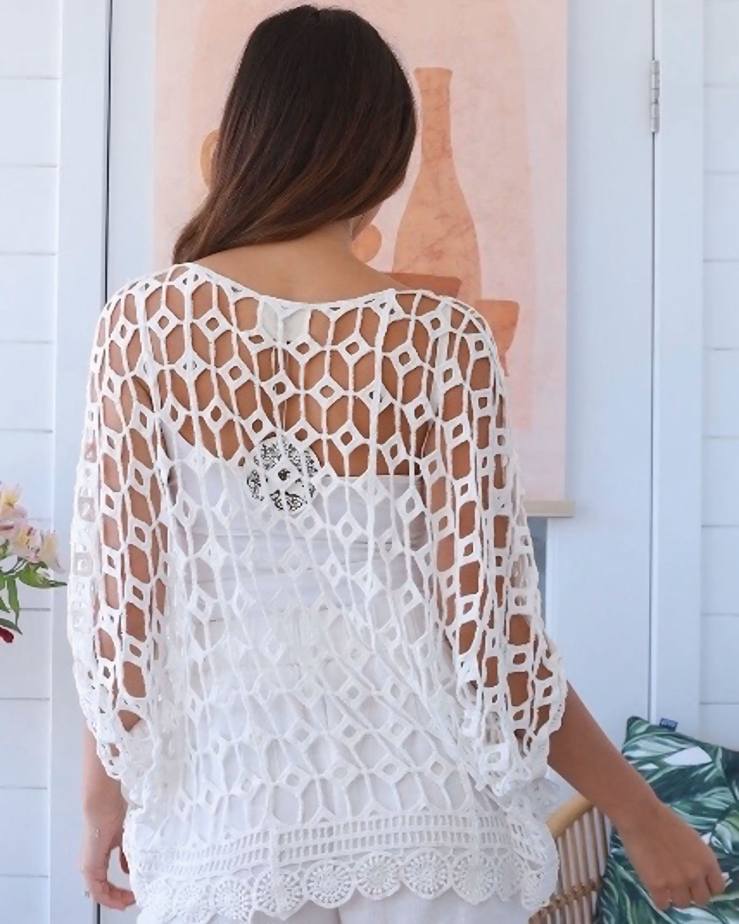 Julie Cotton Crochet Top