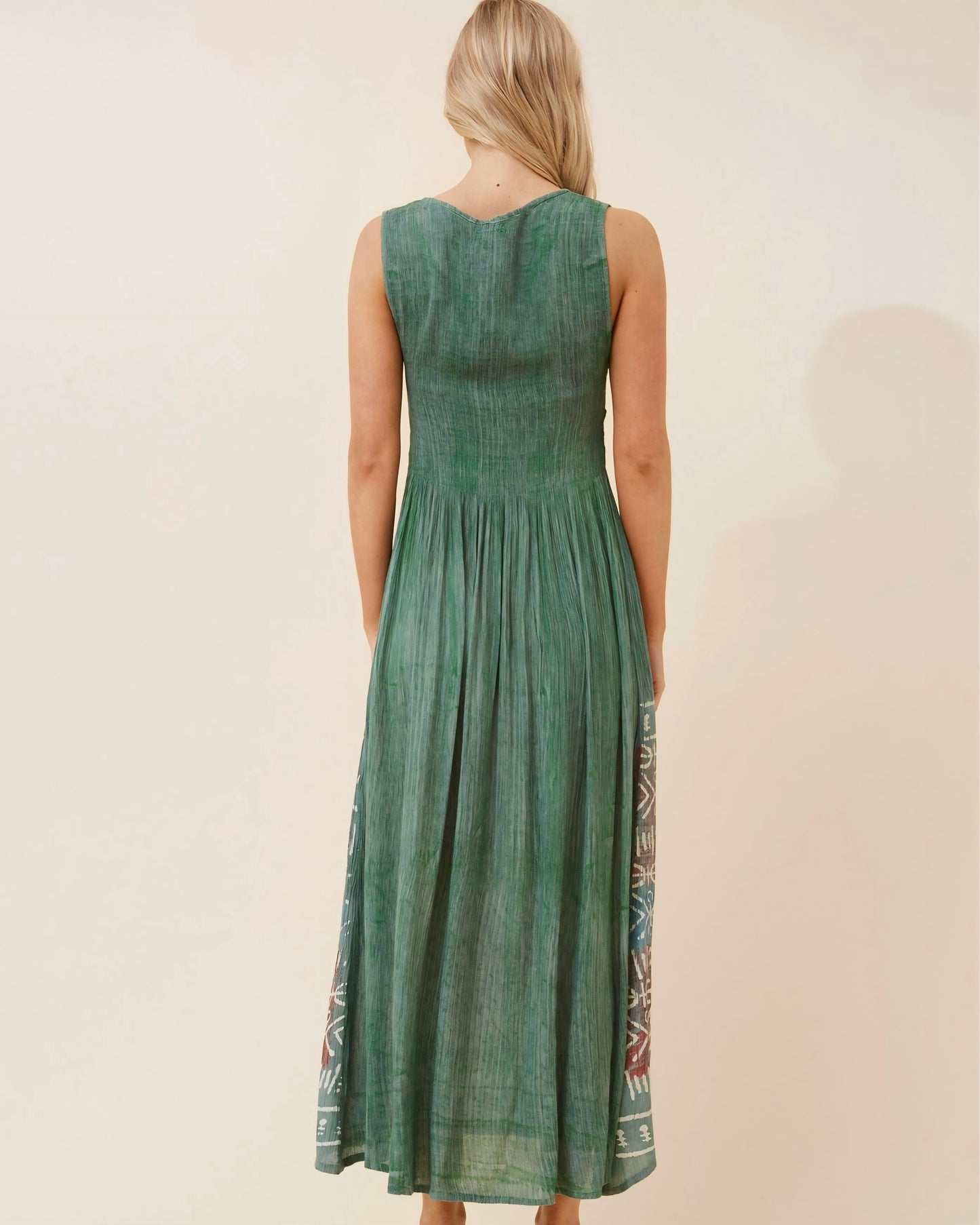 Nancy Shirred Top Maxi Dress
