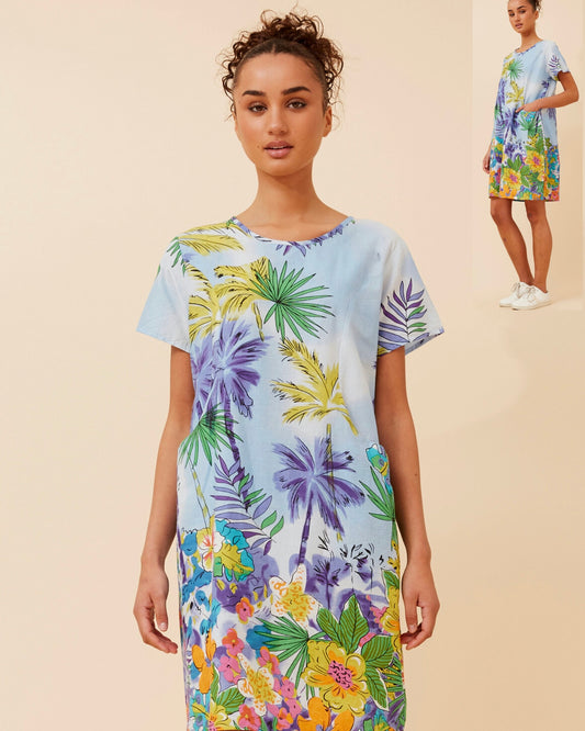 Padma Palm Tree Print Dress