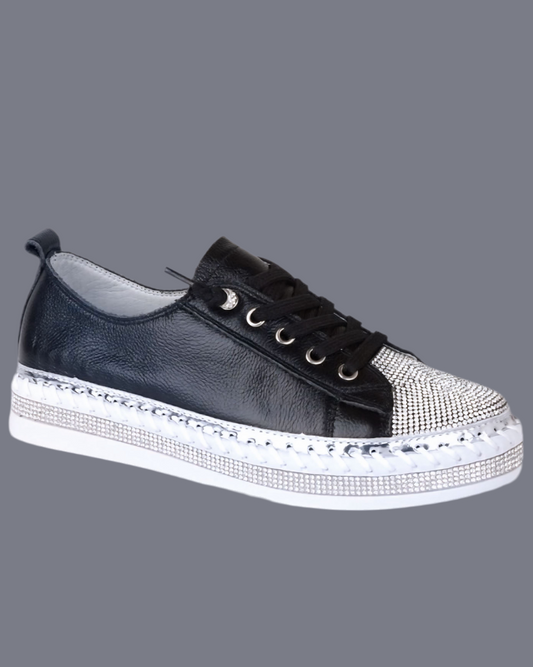 Bling Bling Leather Sneakers