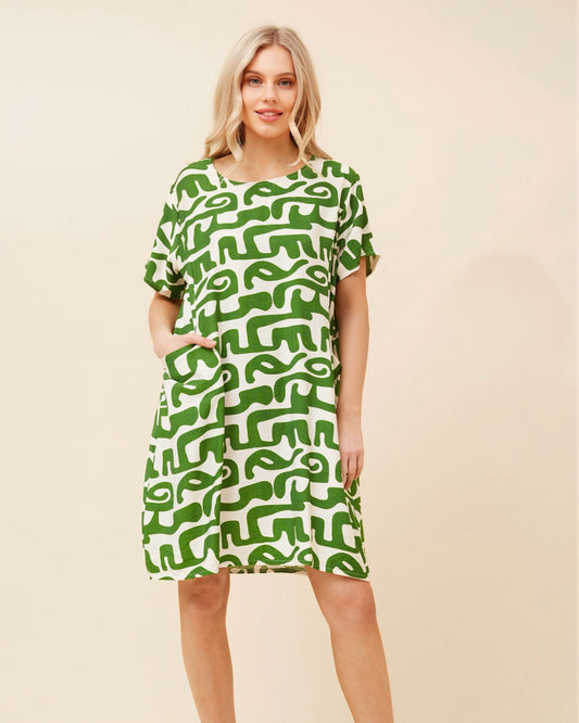 Georgia Self Print Dress