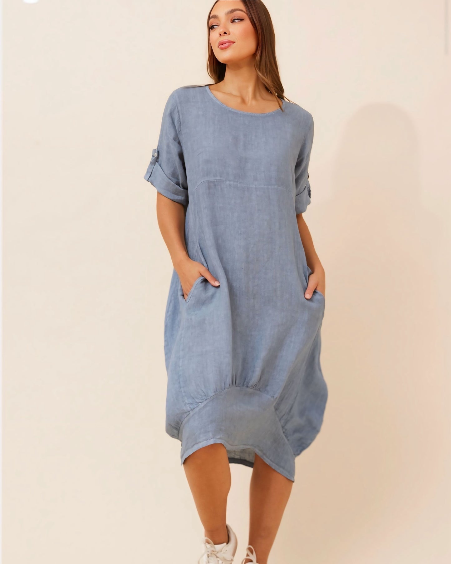 Valda Linen Dress