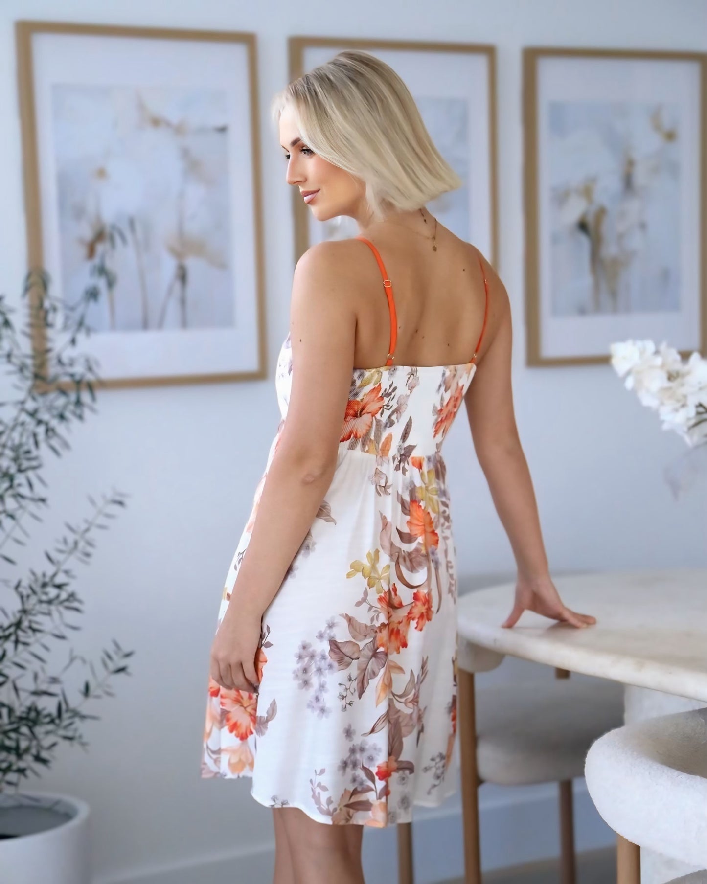 Ella Flower Print Mini Dress