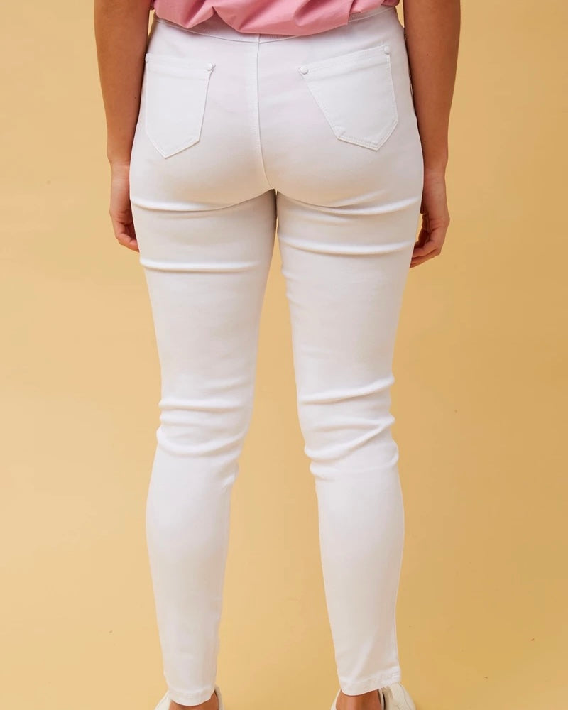 Stretch Pants White