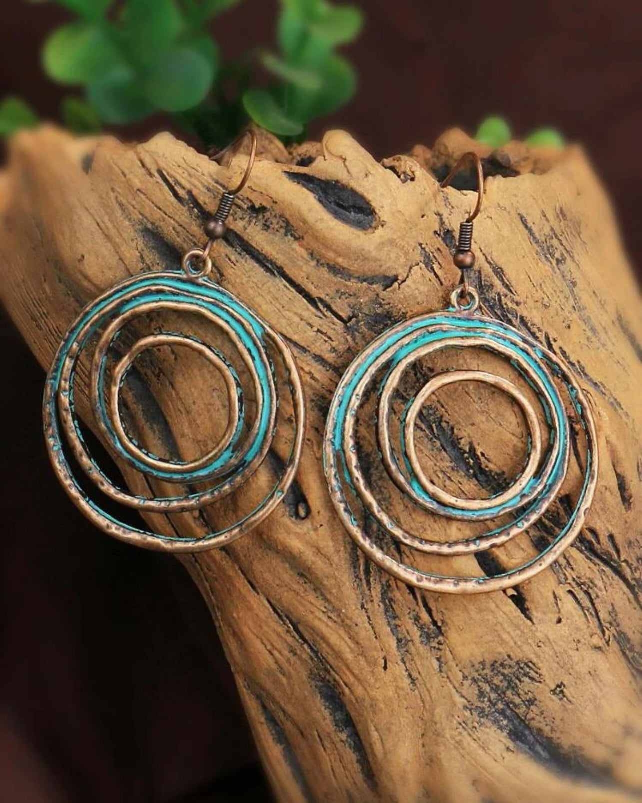 Circle Boho Metal Earrings