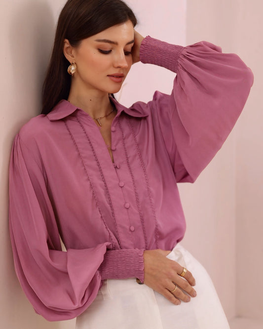 Mandy Button Front Blouse