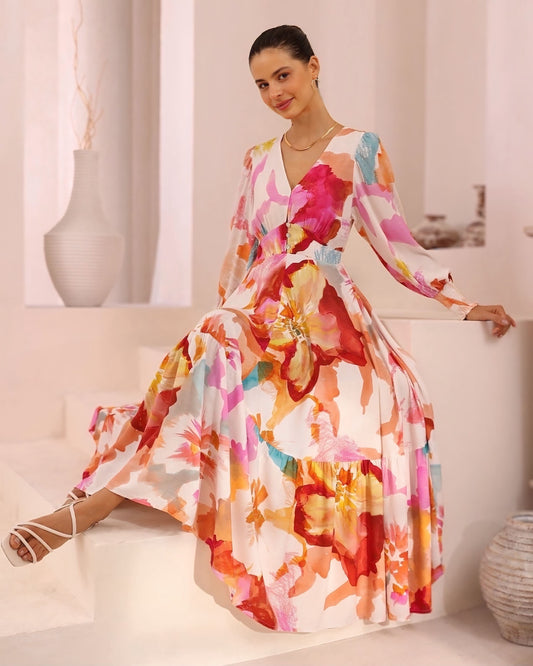 Zara Multi Colour Maxi Dress