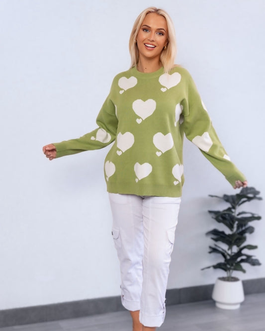 Charlie Heart Knit Jumper