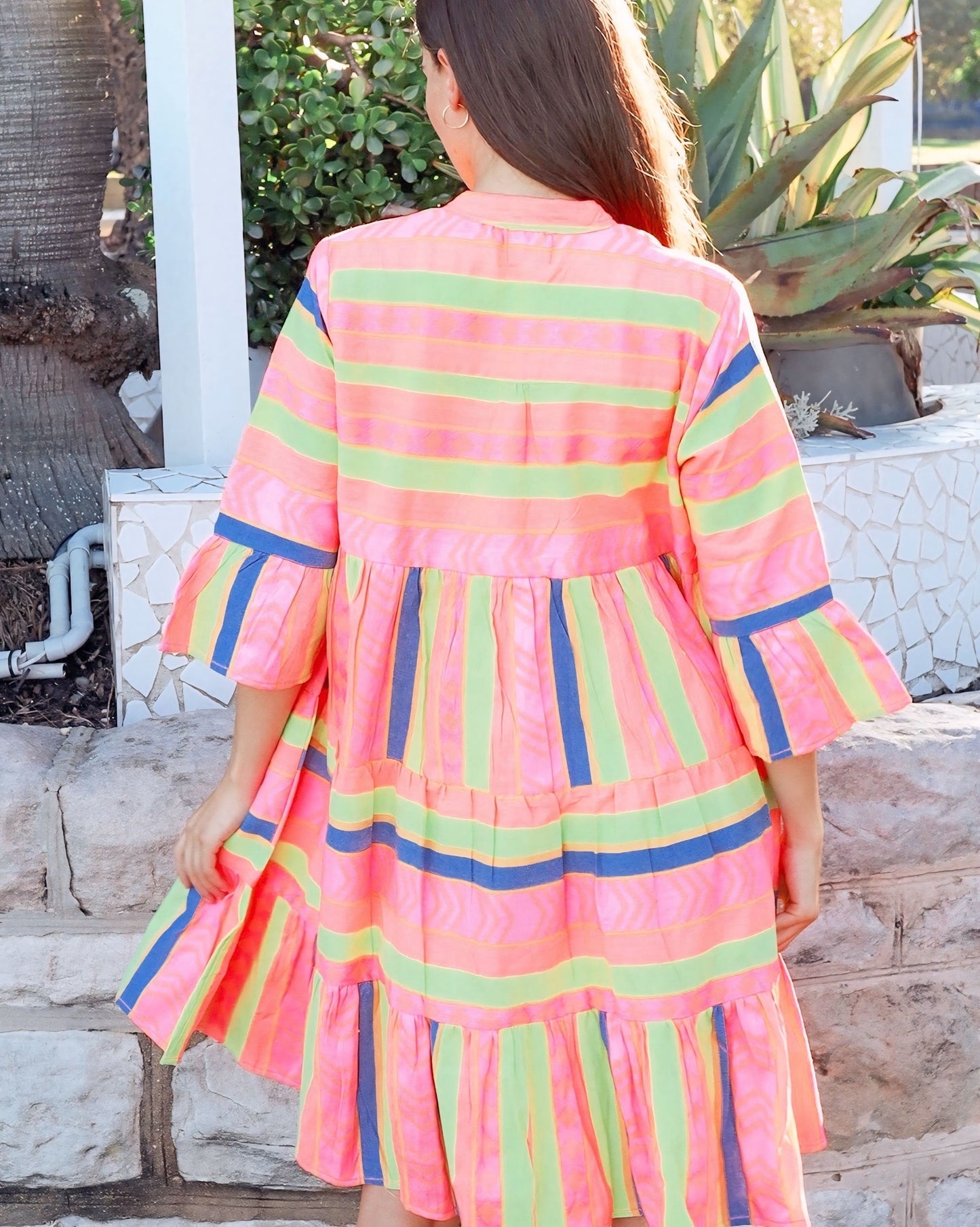 Chantelle Peacock Feather Print Dress