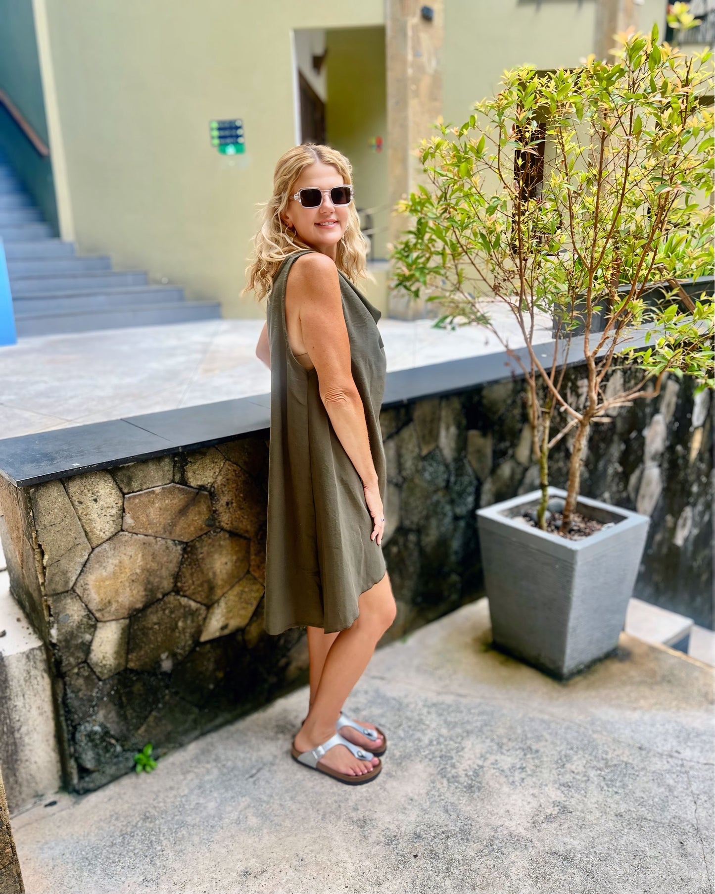 Padma Hanky Front Linen Dress