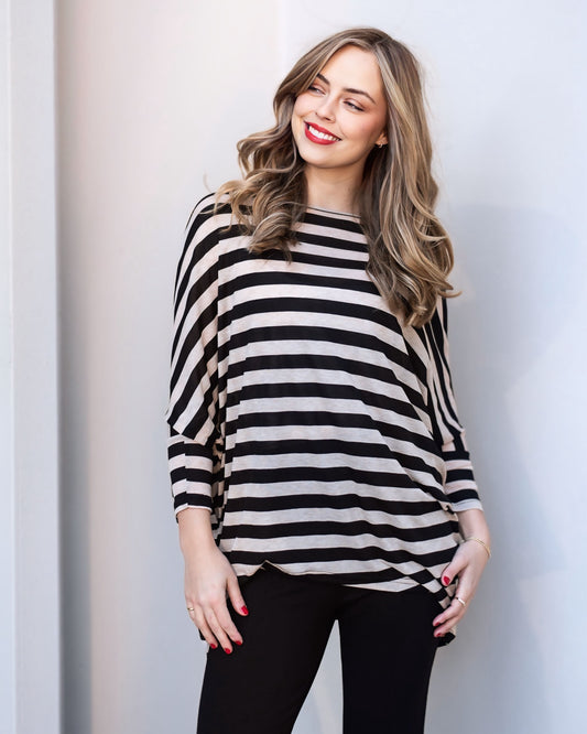 Striped Oversized Top